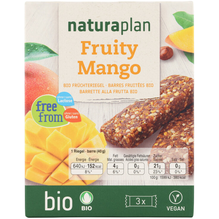 Naturaplan bio barrette alla frutta al mango 3x 40 g