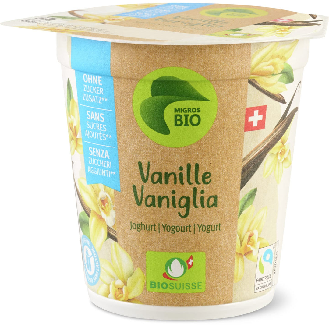 Bio yogourt à la vanille sans sucre 150 g