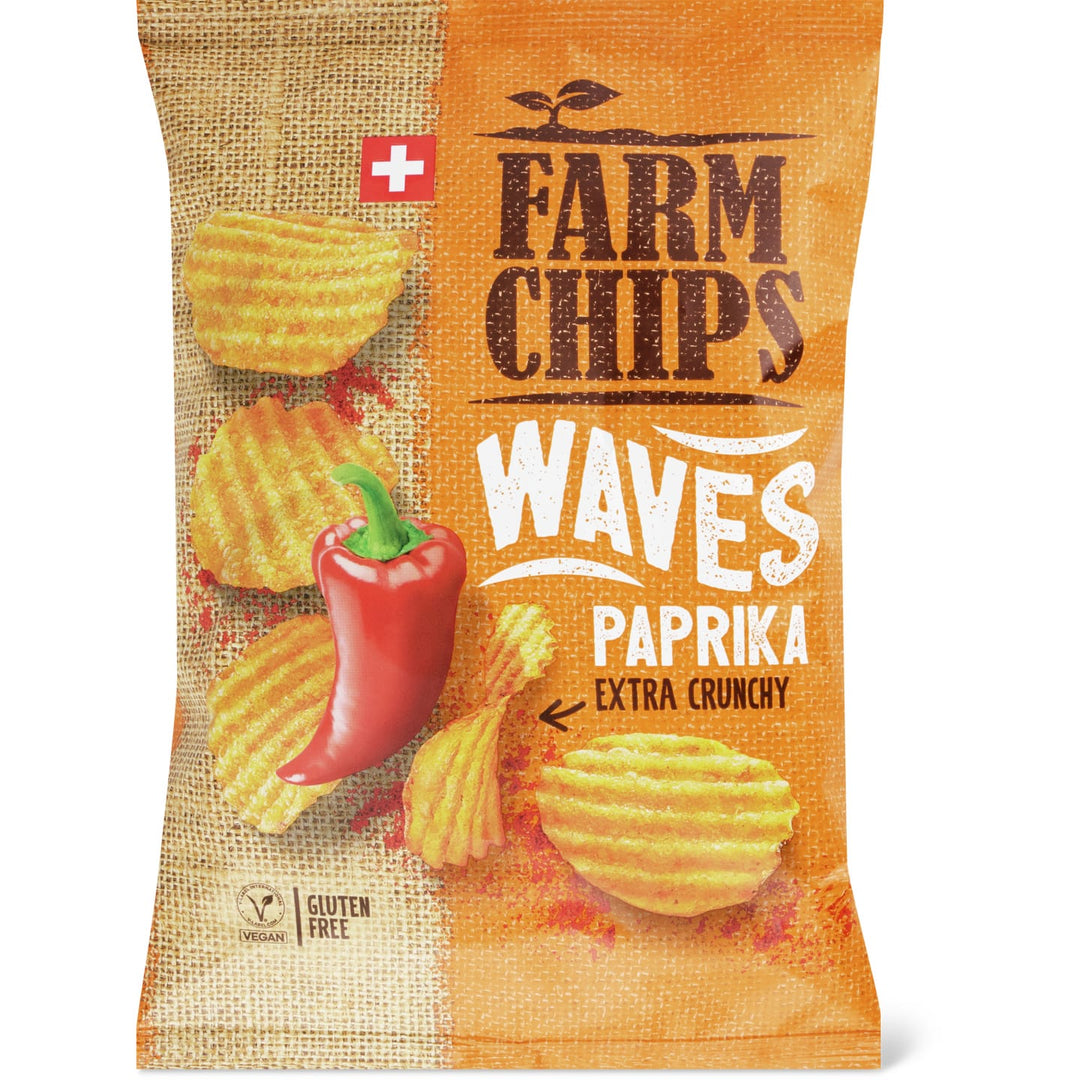 Farm Chips Wave Paprika 175 g