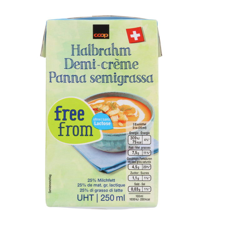 Free From Half Cream UHT 250 ml