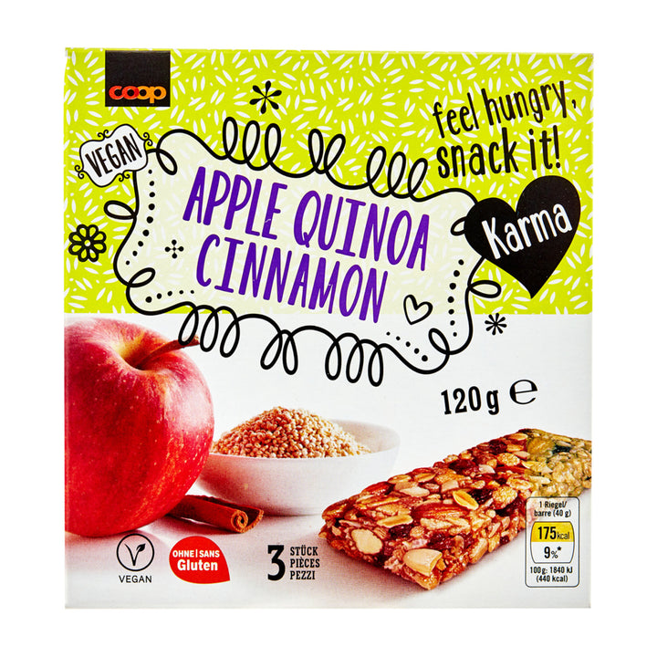 Karma barres pomme quinoa cannelle 3x 40 g