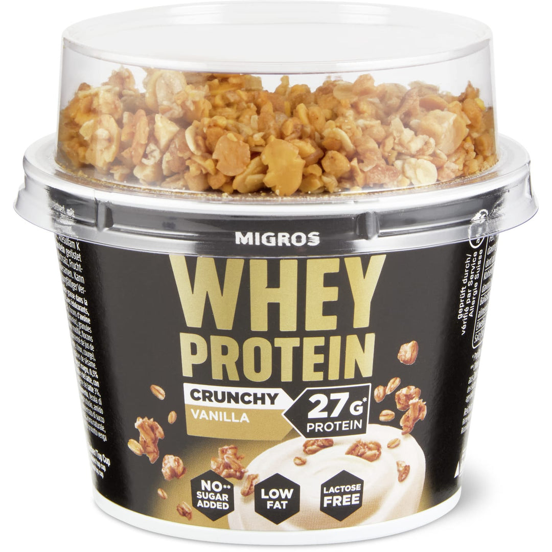 sonnensegel migros Migros Whey Protein Crunchy Vanilla 225 g