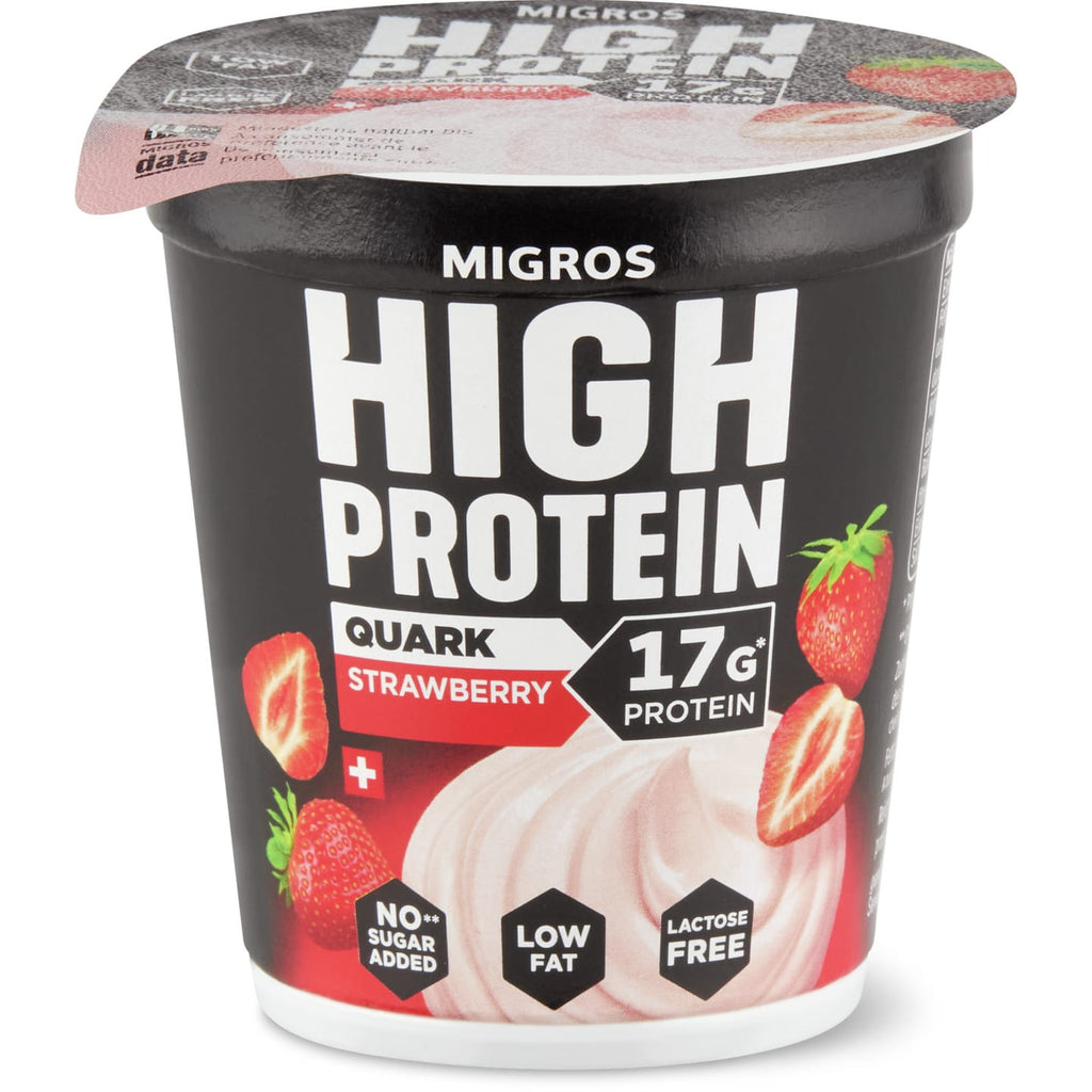 migros sonnensegel Migros High Protein Quark Strawberry 150 g