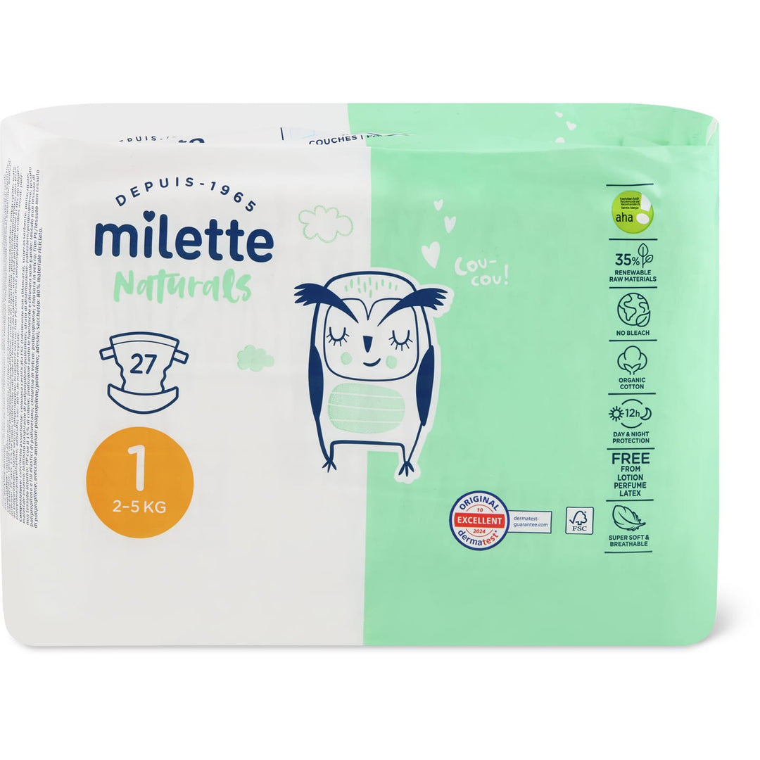 aha! Milette Naturals Newborn 27 Stk.